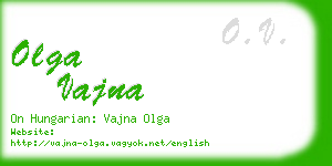 olga vajna business card